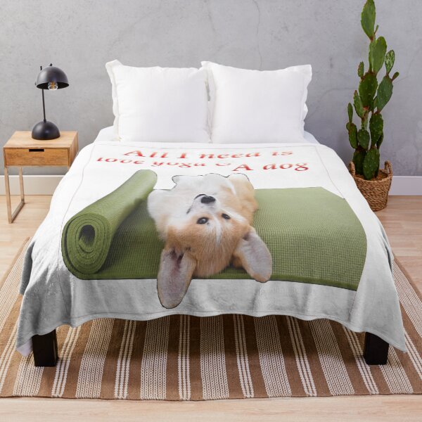 Item preview, All I need is love yoga & A dog designed and sold by CreativePC.