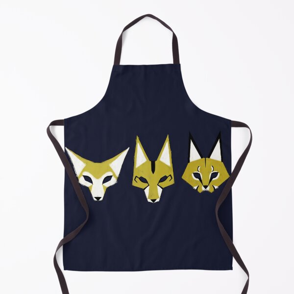 Item preview, The Caracal, fennec fox and Coyote white and black and gold maskes designed and sold by Yarafantasyart.