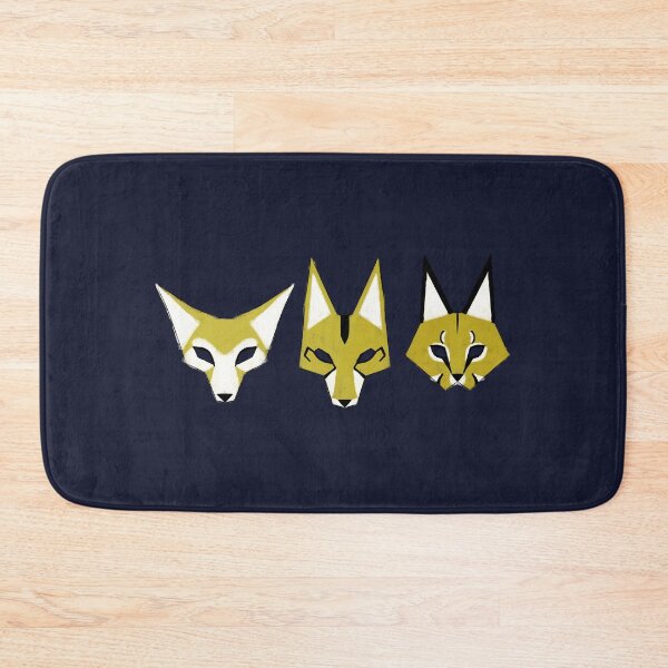 Item preview, The Caracal, fennec fox and Coyote white and black and gold maskes designed and sold by Yarafantasyart.