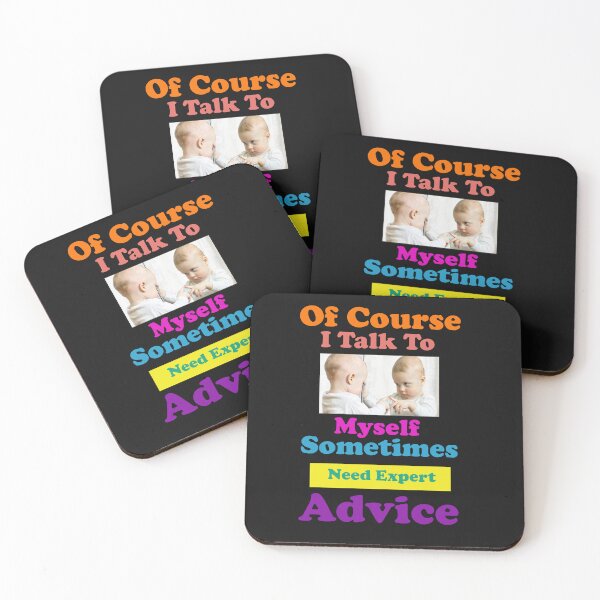 Item preview, Of course I talk myself motivational and inspirational quotes design designed and sold by MotiveStuff.