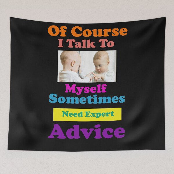 Item preview, Of course I talk myself motivational and inspirational quotes design designed and sold by MotiveStuff.