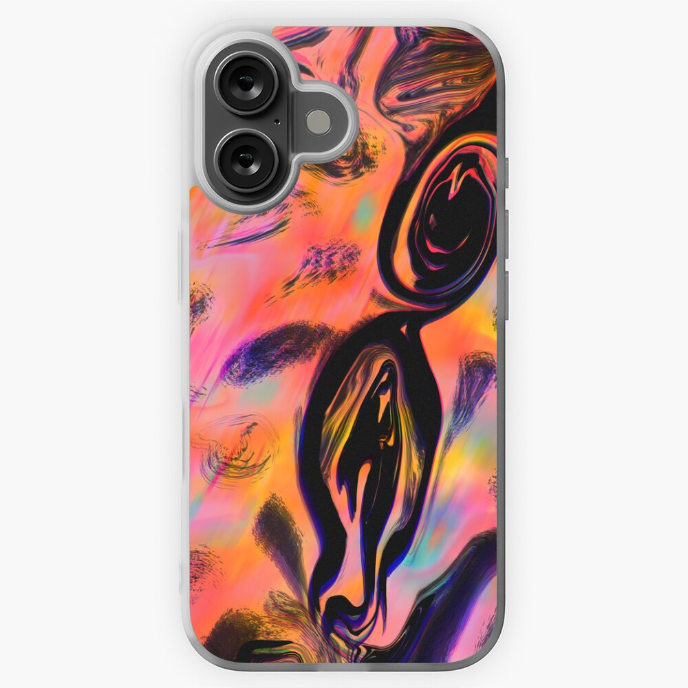 Vista previa del artículo con la obra «Funda blanda para iPhone», diseñado y vendido por Lo-cura.