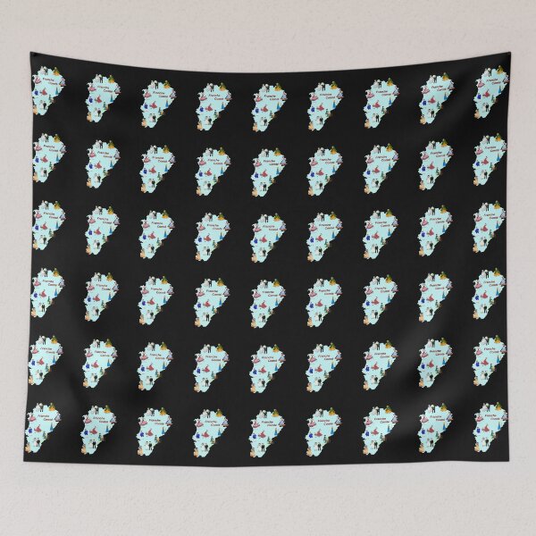 Item preview, Map of Franche-Comté, France designed and sold by Catherine Debusne.