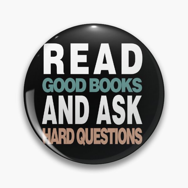 Item preview, read good books and ask hard book lovers readers designed and sold by Laadel.
