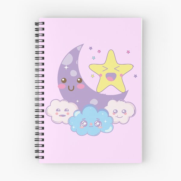 Item preview, Kawaii Moon, Stars and clouds. designed and sold by SusySell.