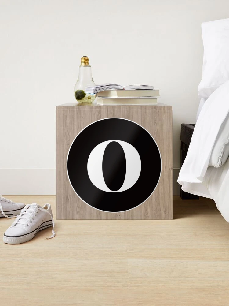 Printable Solid Black Letter O Silhouette