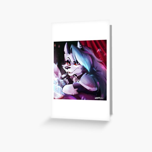 Loona Helluva Boss Greeting Card For Sale By Lazarusart Redbubble