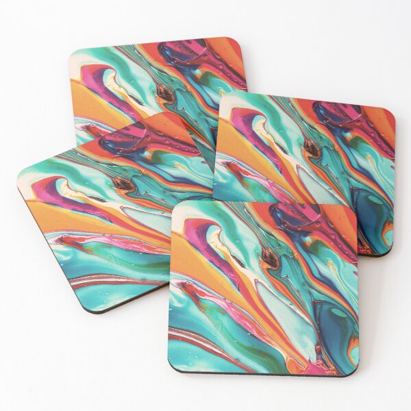 Item preview, abstract multicolor paint pattern designed and sold by cutecrazytshirt.