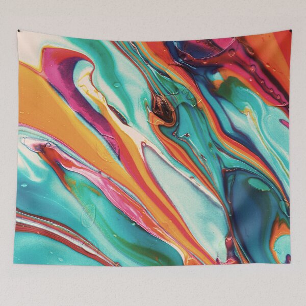 Item preview, abstract multicolor paint pattern designed and sold by cutecrazytshirt.
