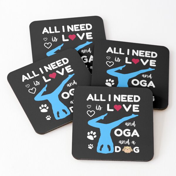 Item preview, All I Need Is Love and Yoga and A Dog , Dog Mama Shirt, Yoga Mom Shirt, Funny dad's Shirt designed and sold by Reddiamond3 ⭐⭐⭐⭐⭐.