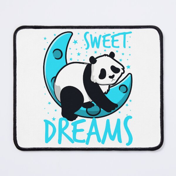 Item preview, sweet dreams panda moon-funny animals typography designed and sold by Hartics.