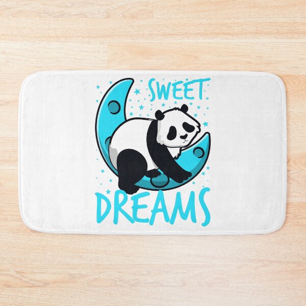 Item preview, sweet dreams panda moon-funny animals typography designed and sold by Hartics.