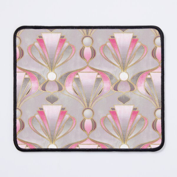Item preview, Rose Pink, Grey & Gold Art Deco Pattern designed and sold by micklyn.