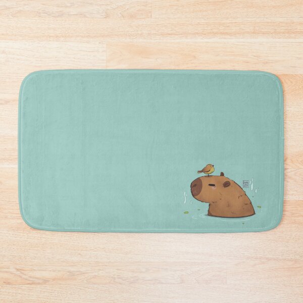 Item preview, Capybara chill with a bird designed and sold by LauraPemArt.