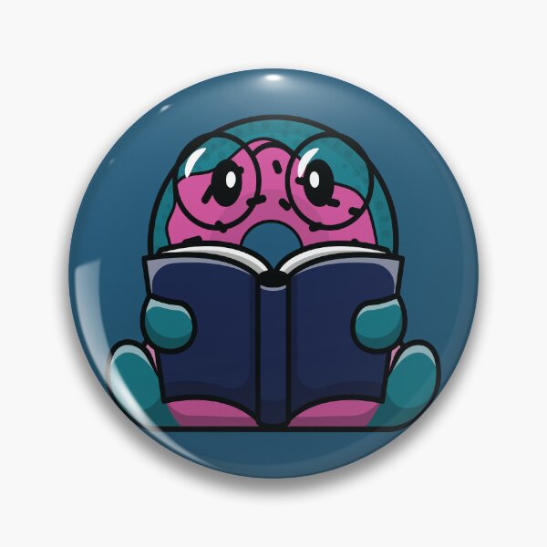 Item preview, Cute donut reading a book with glasses designed and sold by Donutlovers.