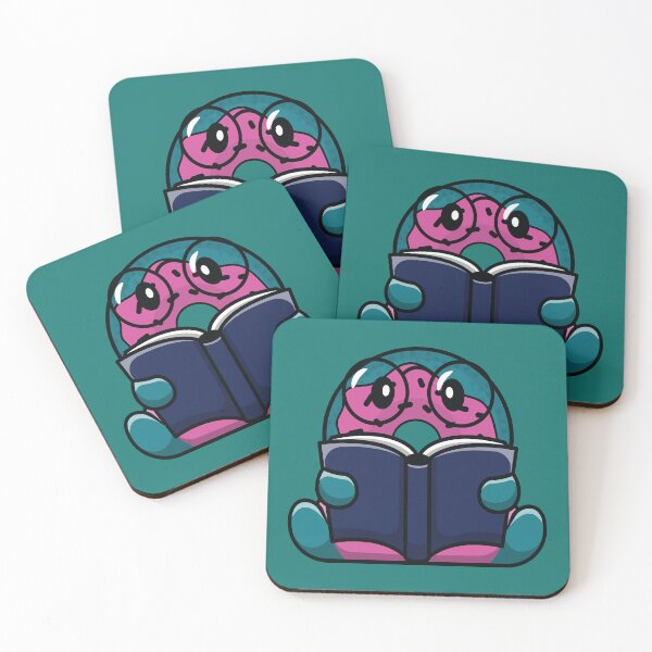 Item preview, Cute donut reading a book with glasses designed and sold by Donutlovers.