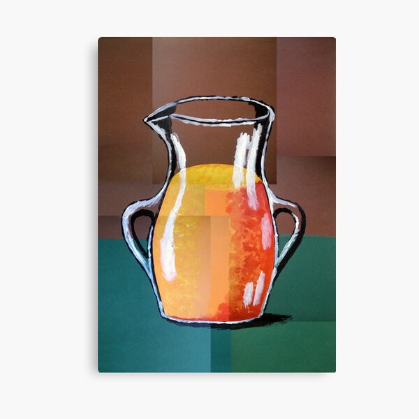 Vincent Van Gogh-Vase mit Orangensaft (Acryl-Malerei) Leinwanddruck