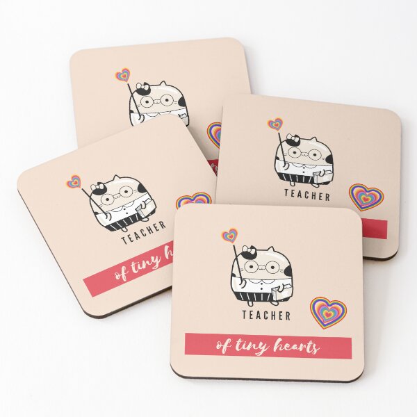 Item preview, Teacher Of Tiny Hearts - Cute cat designed and sold by OMdesign10.