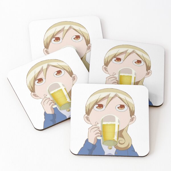 Item preview, Wakako drinking beer designed and sold by ProfiTrollka.