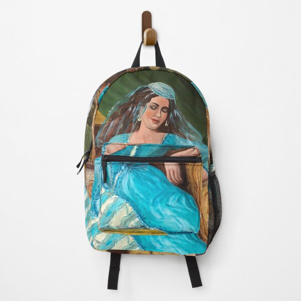 Item preview, Ottoman woman in blue dress designed and sold by incishop.