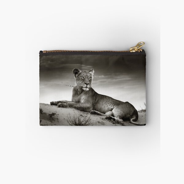 Aperçu de l'œuvre Lioness on desert dune créée et vendue par Johan Swanepoel.