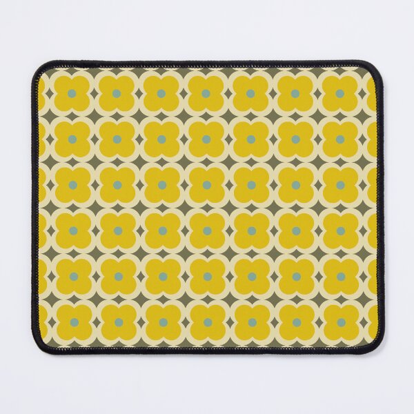 Item preview, Blomma, Vintage 70s Orange Flower Pattern in Retro Color Style designed and sold by BesanoStyle.