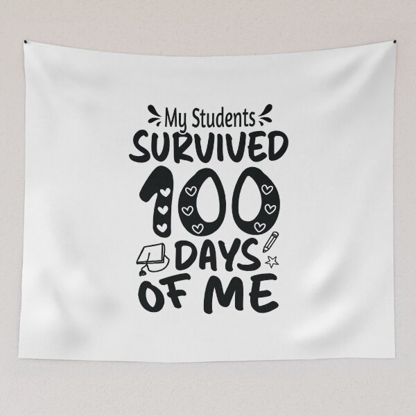 Item preview, My Students Survived 100 Days Of Me  Funny designed and sold by trendyshopy.