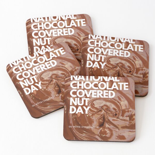 Item preview, National Chocolate Covered Nut Day February 25 Poster designed and sold by brady4415.