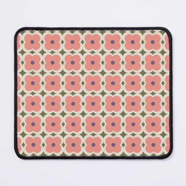 Item preview, Blomma, Vintage Pink Flower Pattern in Retro Color Style designed and sold by BesanoStyle.