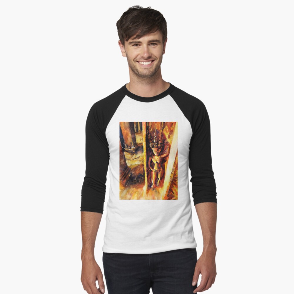Item preview, Baseball ¾ Sleeve T-Shirt designed and sold by rfoxphoto.