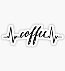 Coffee Heartbeat Sticker