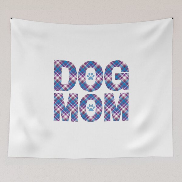 Item preview, Dog Mom Red Blue Plaid designed and sold by momofdoggos.