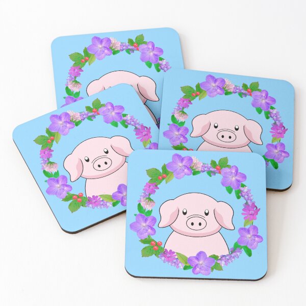 Item preview, Cute Pig Pattern designed and sold by Purr95.