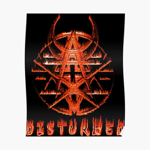 DISTURBED BELIEVE 10x8 MUSIC POSTER LARGE WINDOW CLING STICKER NEW UNUSED