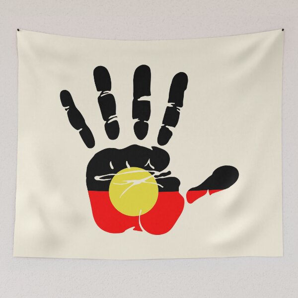 Item preview, Aboriginal Flag Art Designs Hand Australian Indigenous People designed and sold by cashewdays.