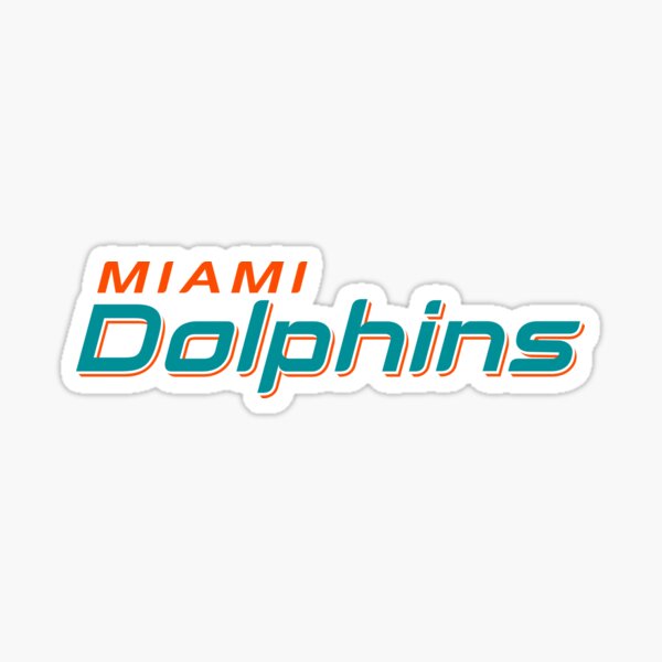 Miami Dolphins  Sticker for Sale by DeeJaysDesigns