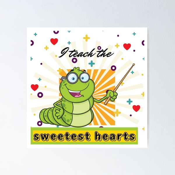 Item preview, i teach the sweetest hearts - Funny snail teacher designed and sold by OMdesign10.