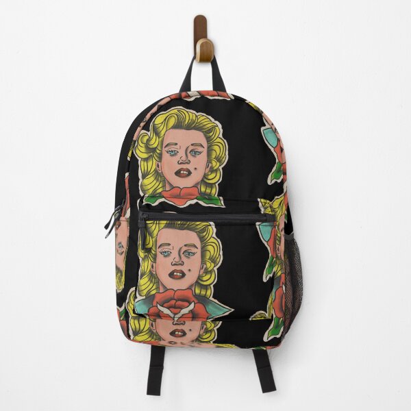 Item preview, Marilyn Monroe with rose old school tattoo designed and sold by X1810x.