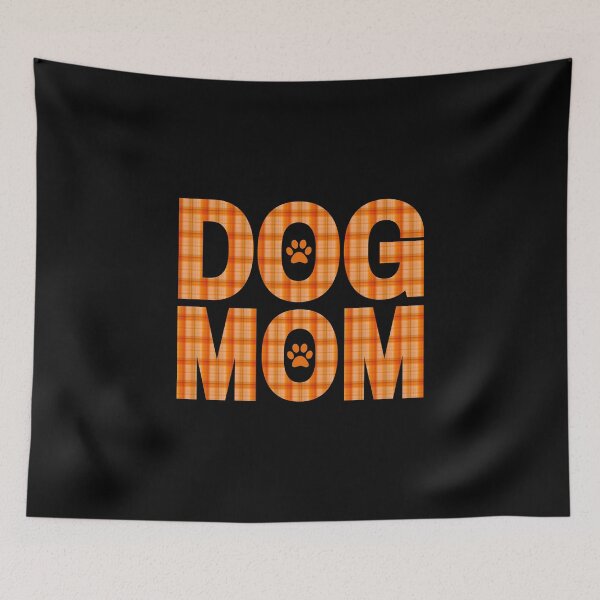 Item preview, Dog Mom Orange Plaid designed and sold by momofdoggos.