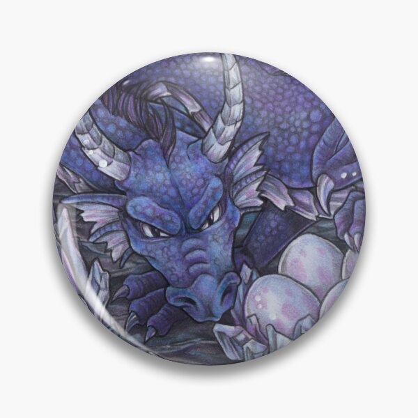 Item preview, Dragon in crystal cave with treasure and dragon nest designed and sold by ZadzeneaArt.