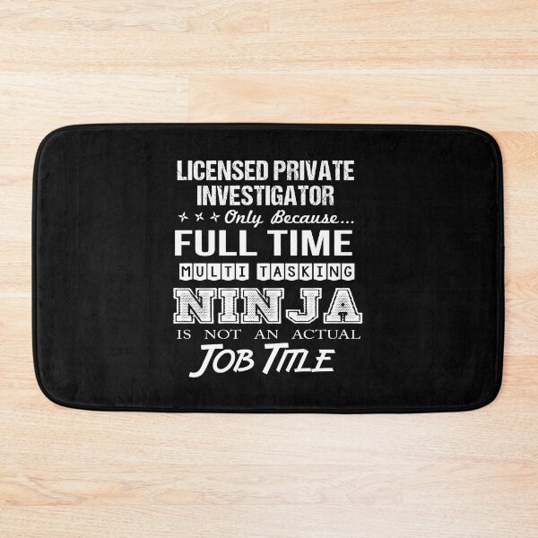 Item preview, Licensed Private Investigator T Shirt - Ninja Job Gift Item Tee designed and sold by ritterdick.