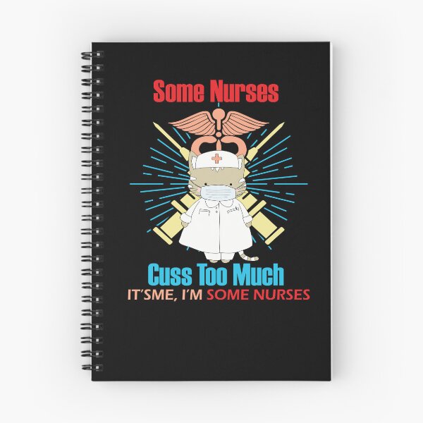 Item preview, Some Nurses Cuss Too Much Funny Cute Cat Nurse Design designed and sold by pedrored369.