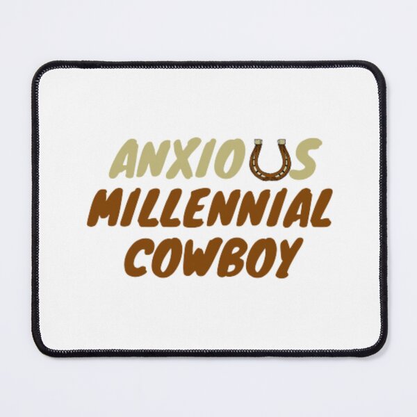 Item preview, Anxious millennial cowboy designed and sold by anas667.