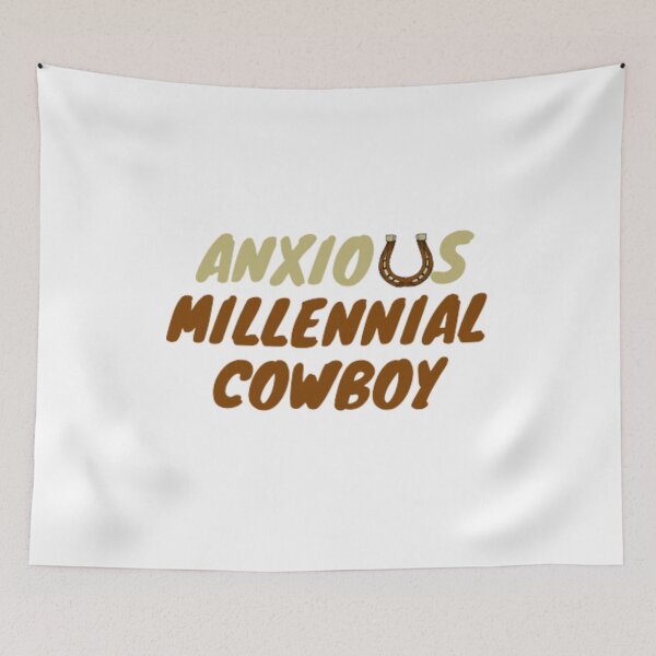 Item preview, Anxious millennial cowboy designed and sold by anas667.