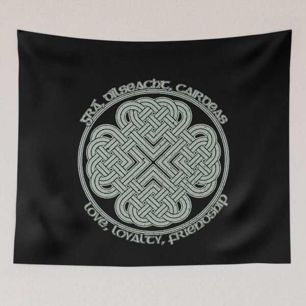 Item preview, Love, Loyalty, Friendship, Traditional Gaelic, Celtic Proverb Design, Celtic Knotwork designed and sold by Proverbial Wisdom Design.
