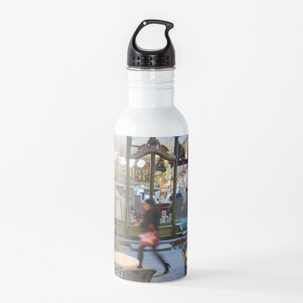 French Cafe Water Bottle