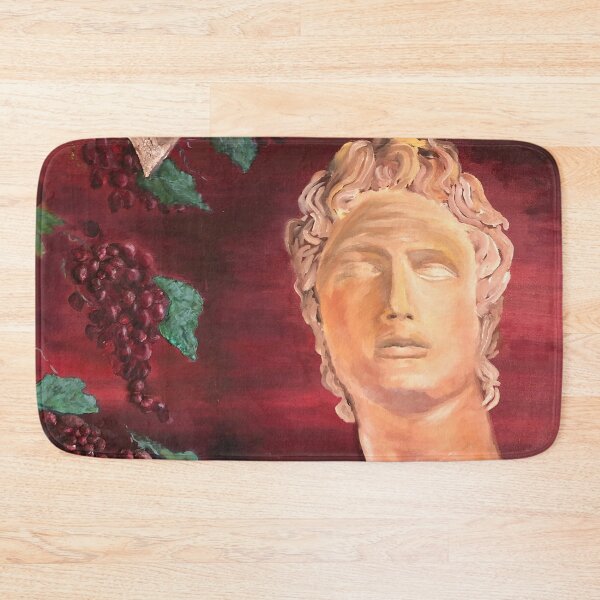 Item preview, Greek god oil paiting with grapes designed and sold by incishop.