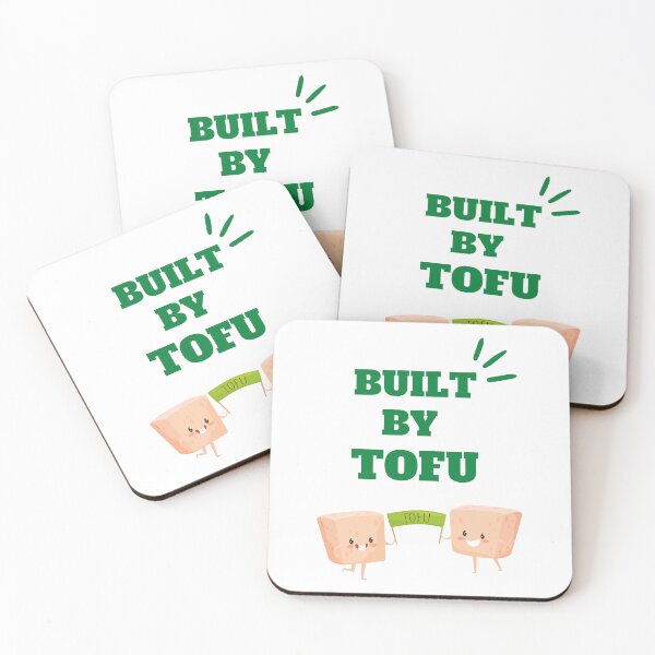 Item preview, BUILT BY TOFU - funny green vegan power designed and sold by MiKy1997.