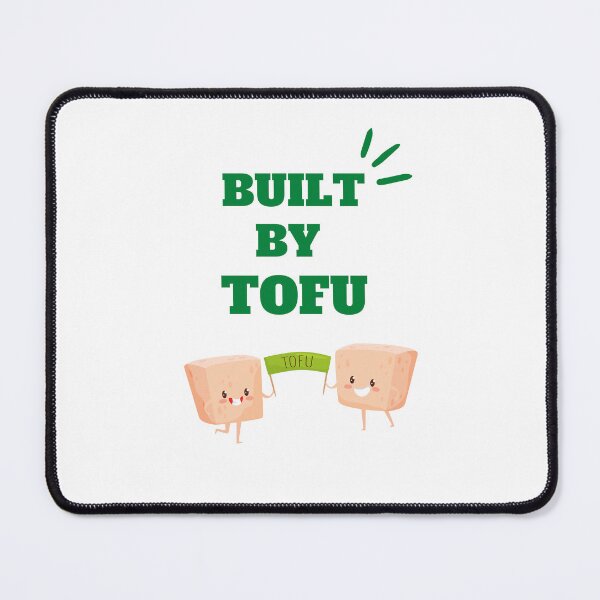 Item preview, BUILT BY TOFU - funny green vegan power designed and sold by MiKy1997.