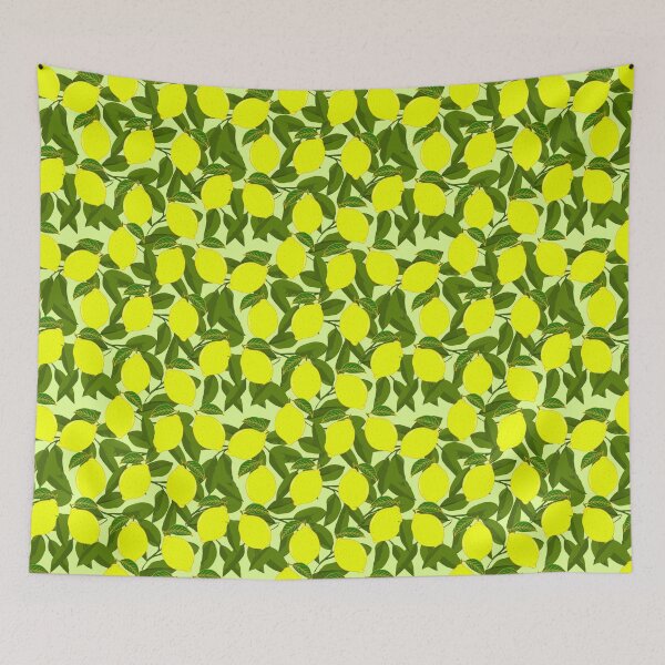 Item preview, Summer Lemons Mediterranean Fruit Pattern designed and sold by HotHibiscus.